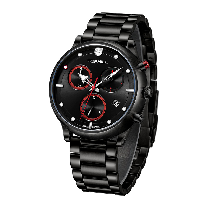 Stainless Steel Chronograph Watch Stainless Steel Chronograph Watch 50m Water Resistant Sapphire Crystal(图8)