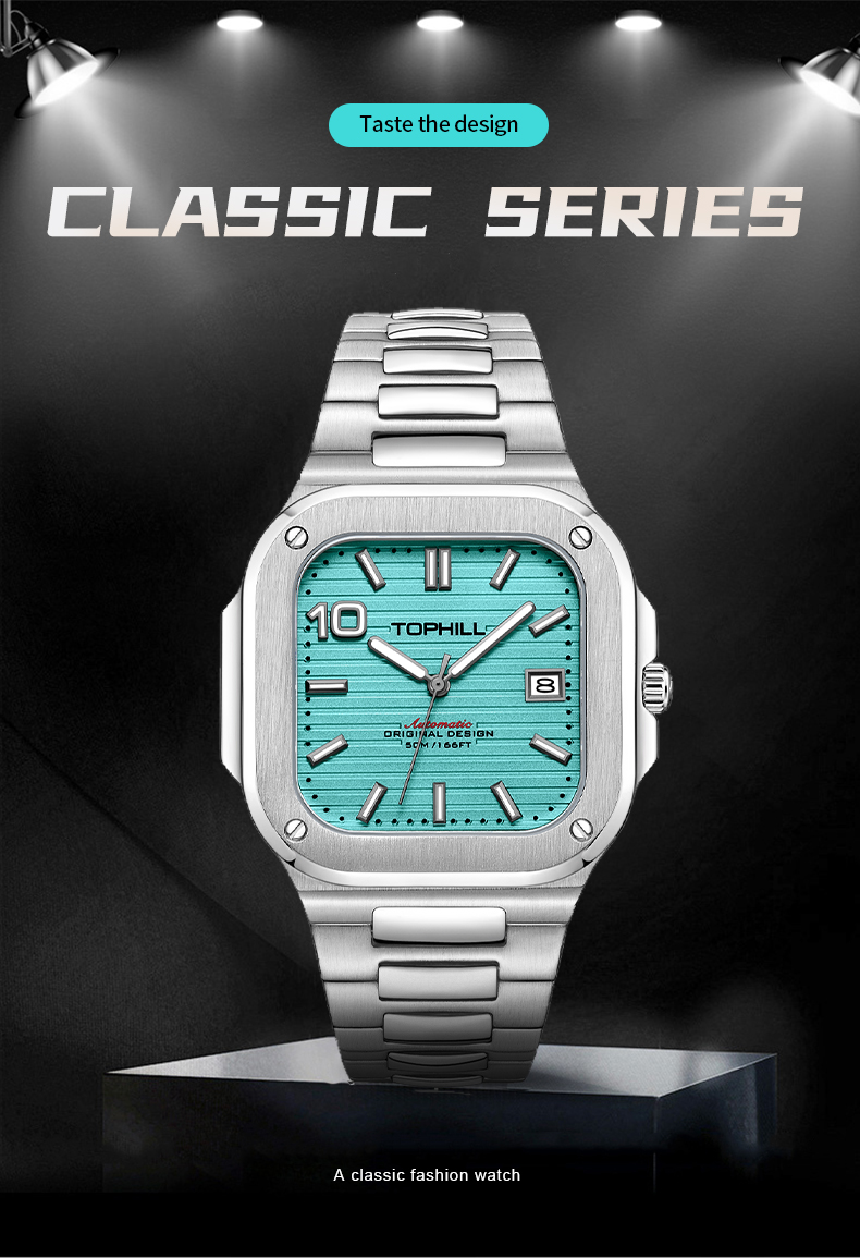 TW089G Classic Wrist Watch Automatic Movement Mens Watch Custom Logo(图1)