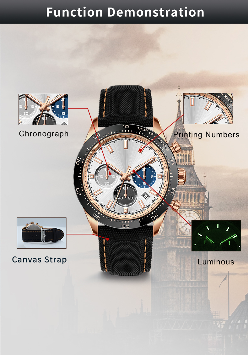 316L Stainless Steel Mens Quartz Watch, 50m Waterproof(图9) 316L Stainless Steel Mens Quartz Watch, 50m Waterproof(图9)