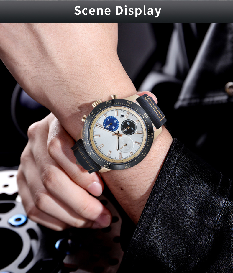 316L Stainless Steel Mens Quartz Watch, 50m Waterproof(图4) 316L Stainless Steel Mens Quartz Watch, 50m Waterproof(图4)