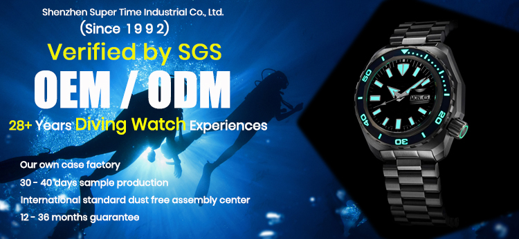 High Quality Waterproof Watch Sport Dive Wrist Watches for Men(图4)