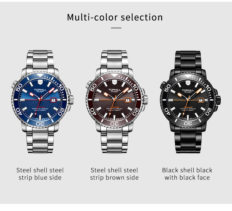 TD003G Professional 300M Waterproof Automatic Swiss Dive Watch(图2) TD003G Professional 300M Waterproof Automatic Swiss Dive Watch(图2)