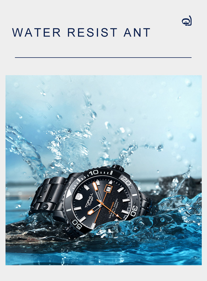 TD003G Professional 300M Waterproof Automatic Swiss Dive Watch(图8) TD003G Professional 300M Waterproof Automatic Swiss Dive Watch(图8)