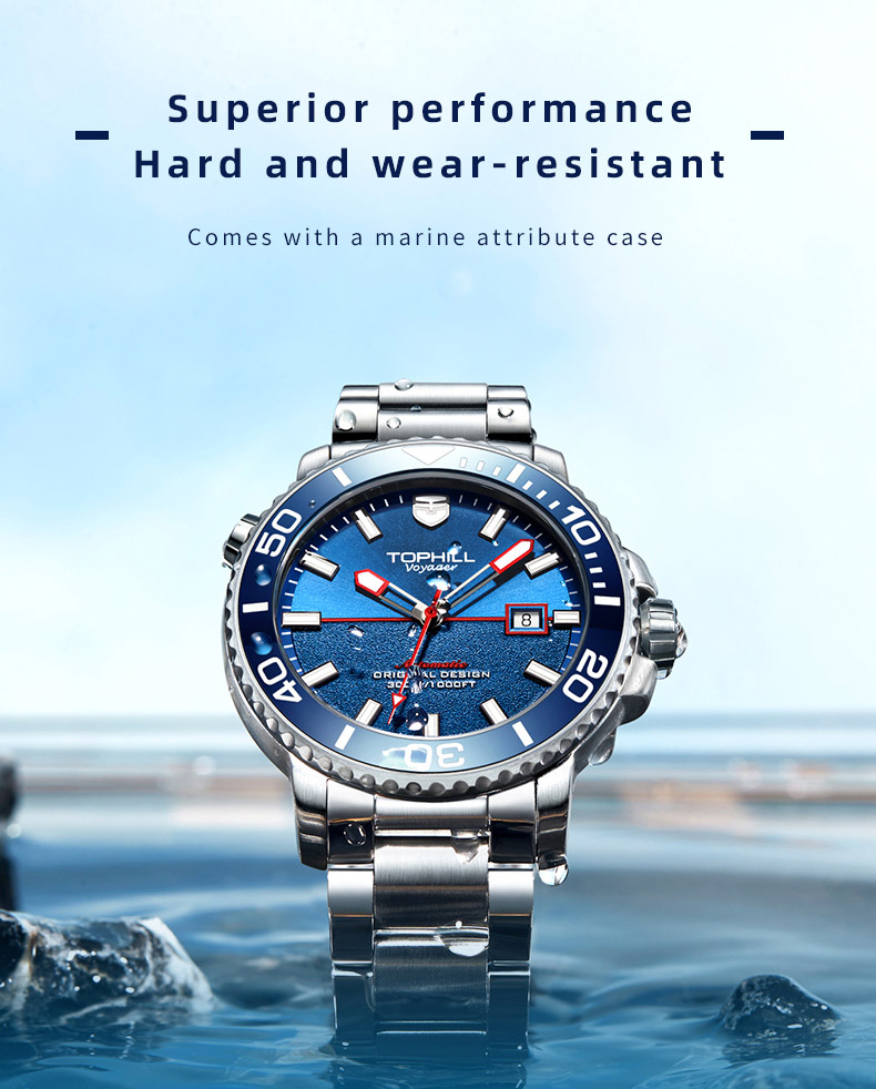 TD003G Professional 300M Waterproof Automatic Swiss Dive Watch(图10) TD003G Professional 300M Waterproof Automatic Swiss Dive Watch(图10)