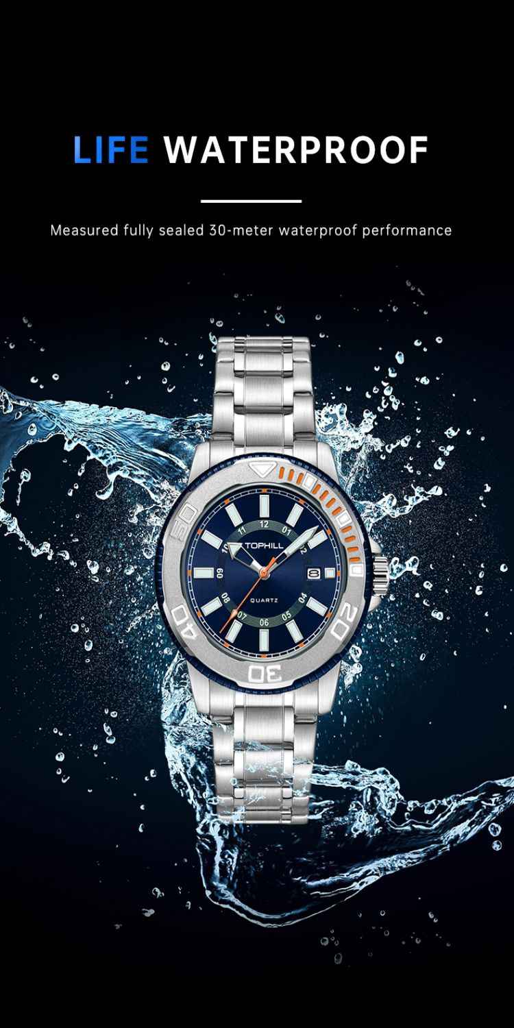 Wholesale OEM Custom Logo Luxury Fashion Sport Relojes Hombre Montre Homme Mens Wrist Quartz Watch(图6)