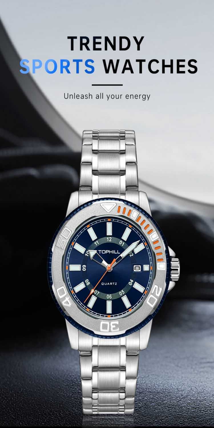 Wholesale OEM Custom Logo Luxury Fashion Sport Relojes Hombre Montre Homme Mens Wrist Quartz Watch(图1)