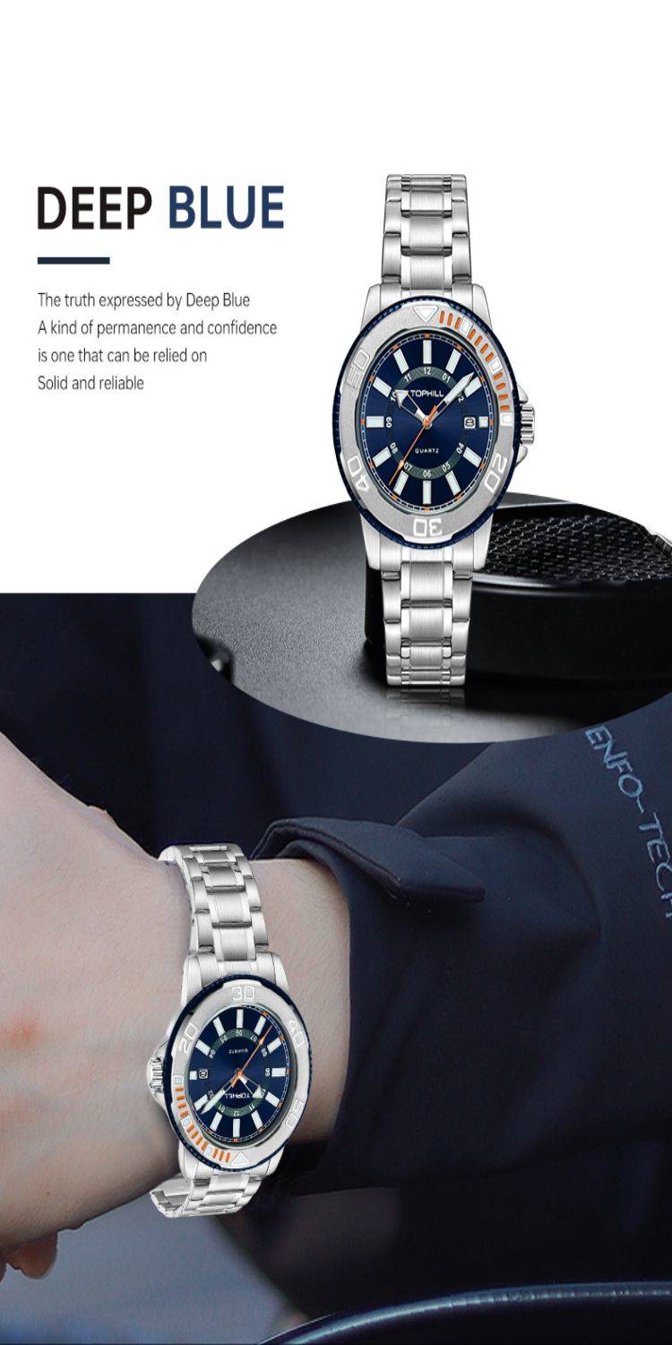 Wholesale OEM Custom Logo Luxury Fashion Sport Relojes Hombre Montre Homme Mens Wrist Quartz Watch(图7)
