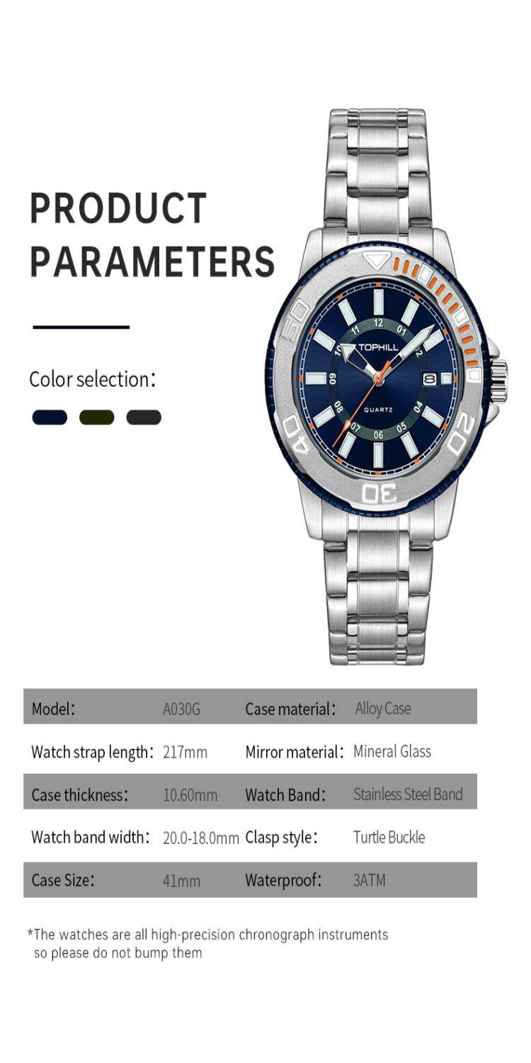 Wholesale OEM Custom Logo Luxury Fashion Sport Relojes Hombre Montre Homme Mens Wrist Quartz Watch(图2)