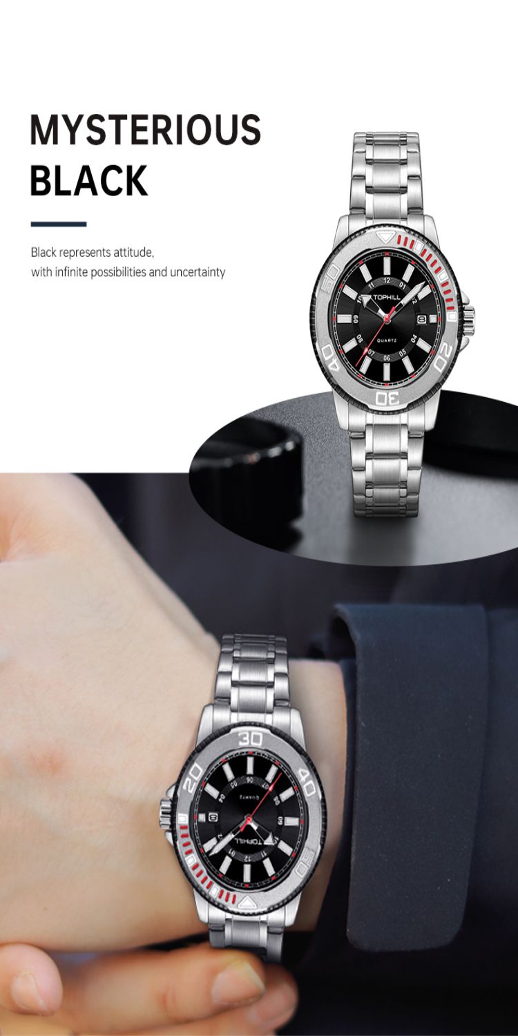 Wholesale OEM Custom Logo Luxury Fashion Sport Relojes Hombre Montre Homme Mens Wrist Quartz Watch(图3)