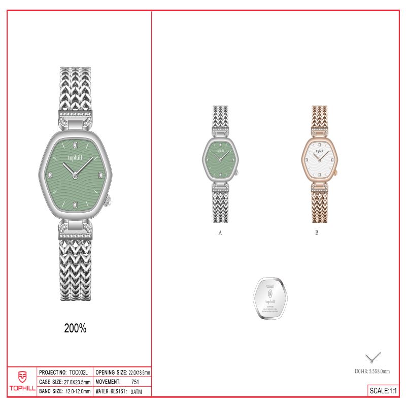 OEM ODM Sports Stainless Steel Watch Ladies Wrist Quartz Watch(图1)