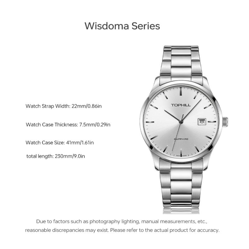 Luxury Fashion Classic Waterproof Stainless steel Quartz Watches For Men(图1)