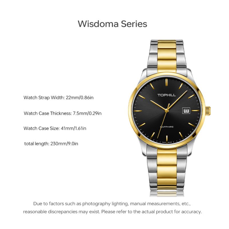 TW077G Mens Wrist Quartz Watch Men Stainless Steel Watch(图1)
