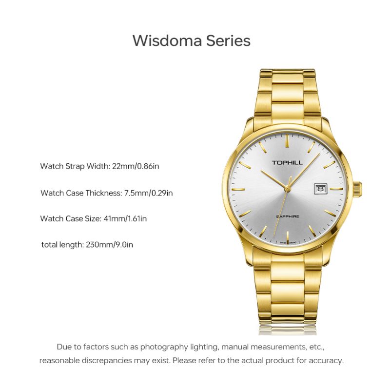 TW077G Stainless Steel Wrist Quartz Watches Accept Customization(图1)
