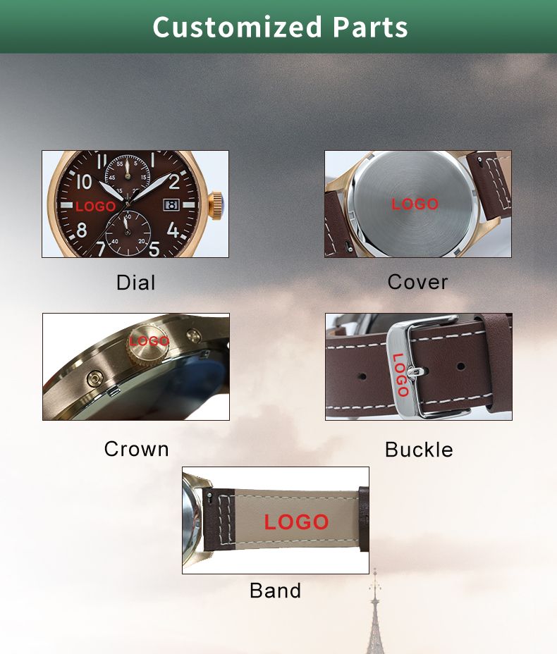 Supertime Stainless Steel Multifunction Chronograph Mens Quartz Watches(图4)