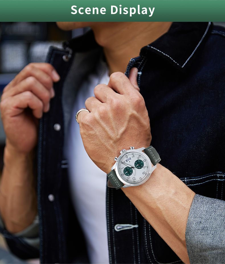 China Custom Multifunction Stainless Steel Mens Wrist Quartz Watch For Men(图7)