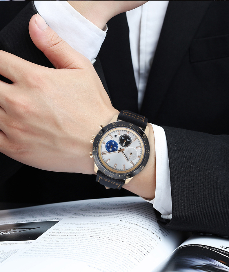 Classic Sport Wristwatches Custom Design Wrist Quartz Watches For Men(图8)