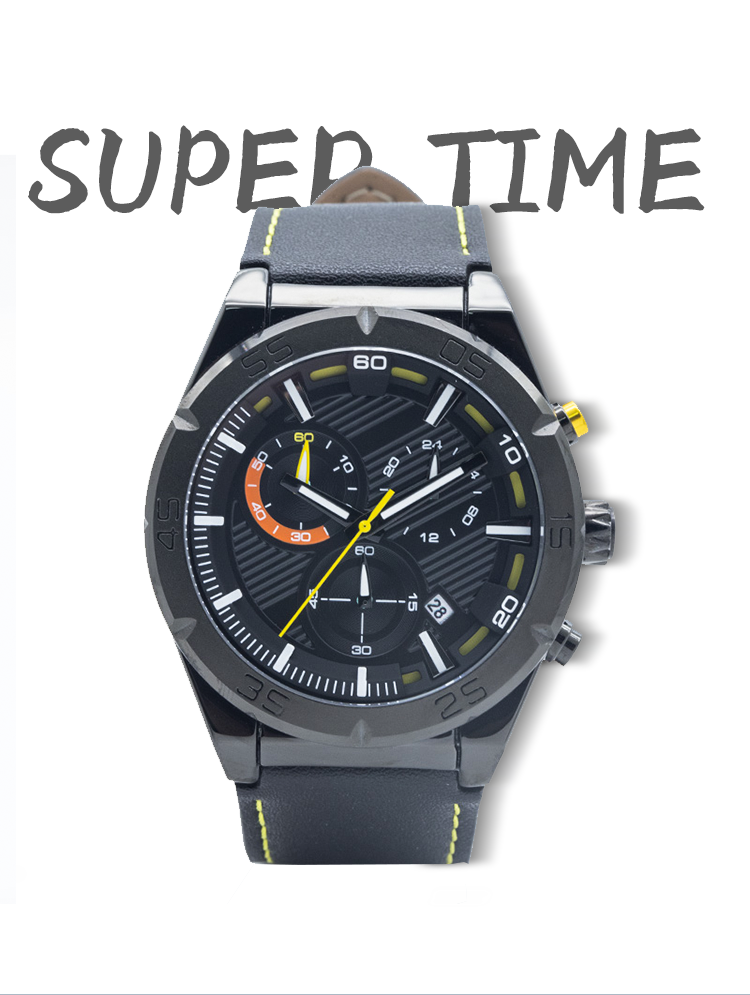 Mens Fashion Wrist Watch Alloy Watch Case 30M Waterproof Men Sport Wrist Quartz Watches(图3)