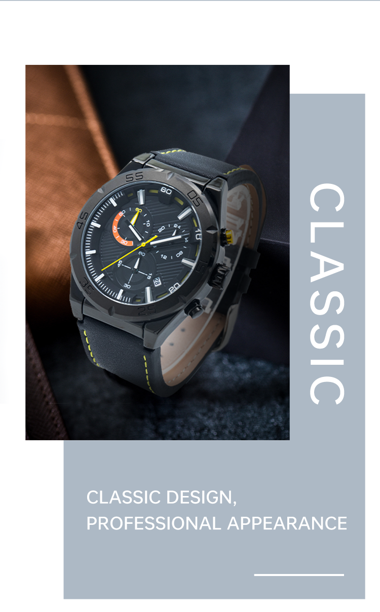 Mens Fashion Wrist Watch Alloy Watch Case 30M Waterproof Men Sport Wrist Quartz Watches(图5)