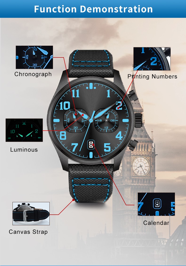 Supertime Custom Logo Waterproof Mens Stainless Steel Wrist Quartz Watches(图2)