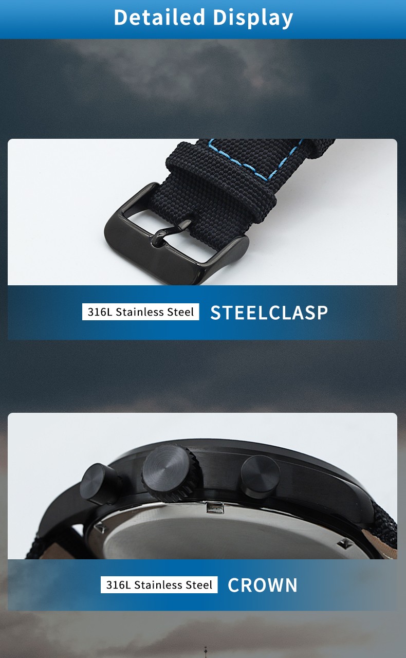Supertime Custom Logo Waterproof Mens Stainless Steel Wrist Quartz Watches(图5)