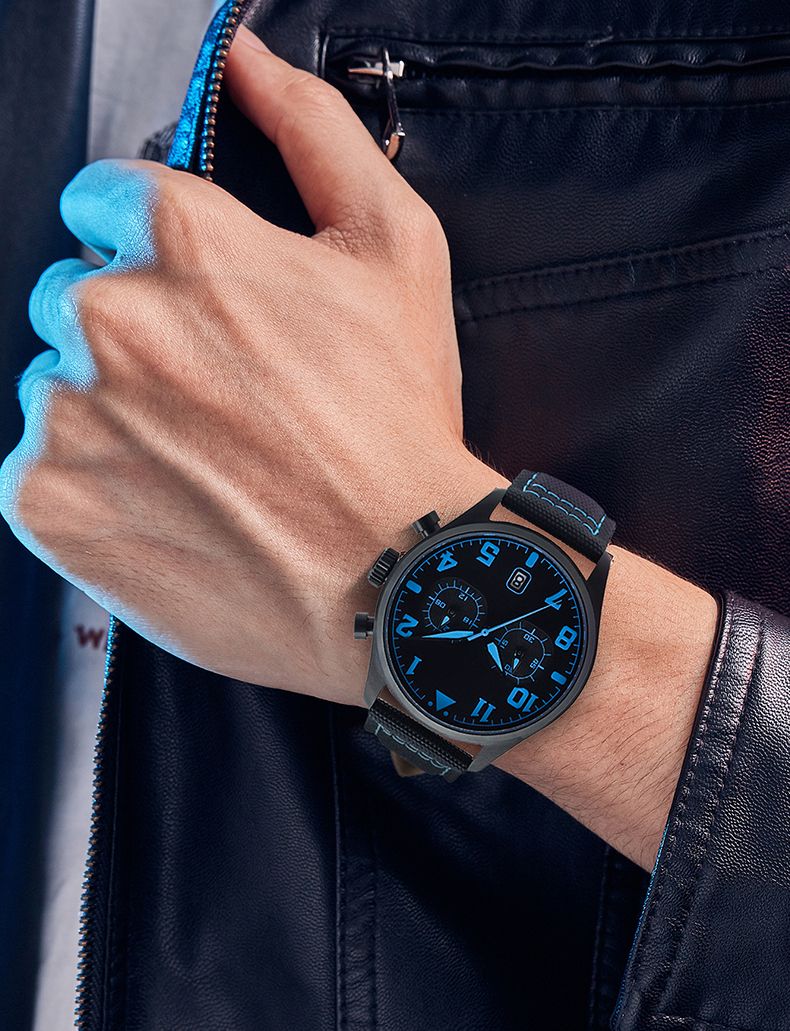 Supertime Custom Logo Waterproof Mens Stainless Steel Wrist Quartz Watches(图8)