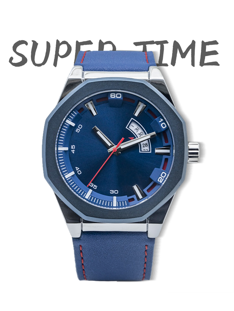 Supertime Men Sport Stainless Steel Multifunction Chronograph Wrist Quartz Watches(图3)