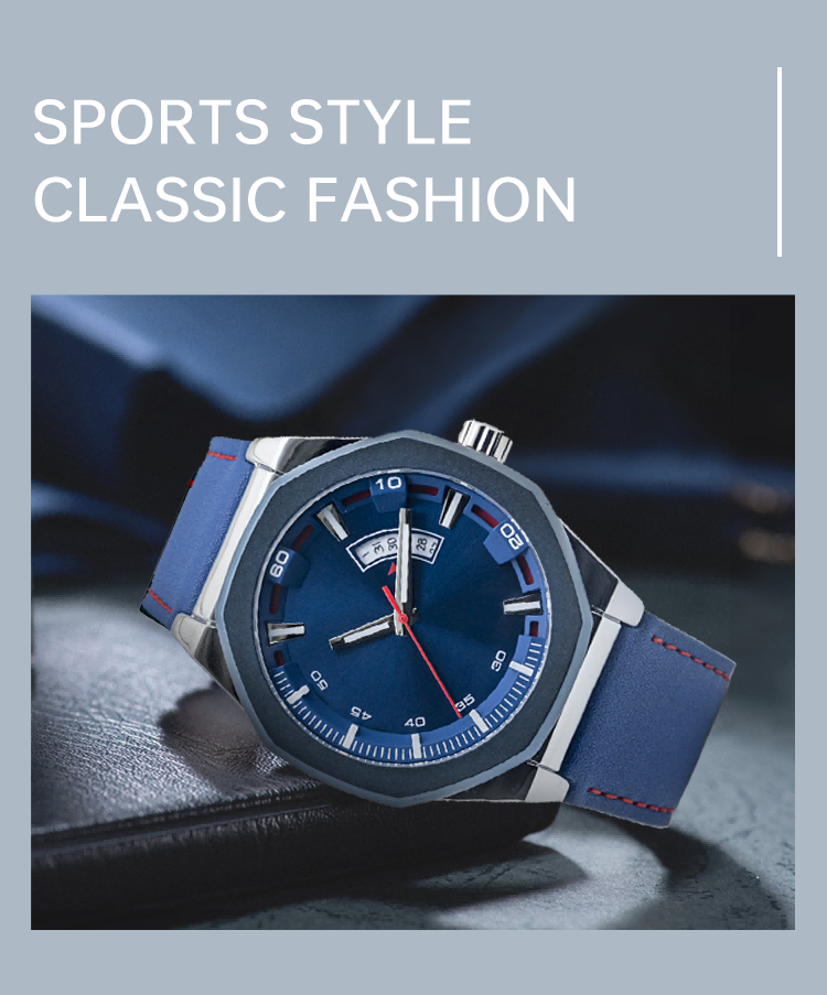 Supertime Men Sport Stainless Steel Multifunction Chronograph Wrist Quartz Watches(图4)