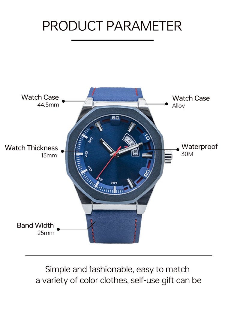 Supertime Men Sport Stainless Steel Multifunction Chronograph Wrist Quartz Watches(图1)