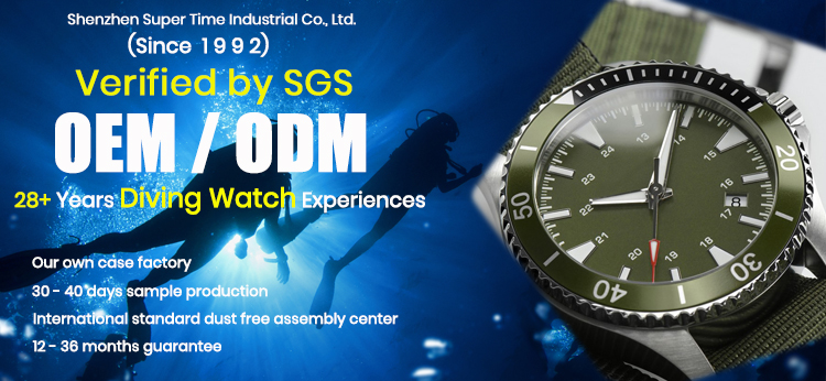 Custom 316L Stainless Steel Case Ceramic Bezel Super luminous Dial 30 ATM Automatic Diver Watch(图1)