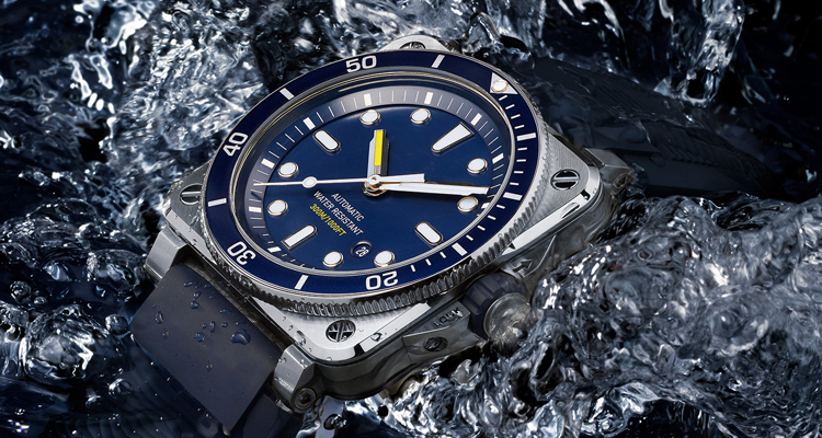Luxury Brand Waterproof Satin-polished Steel Case Men Diving Quartz Watch(图2)