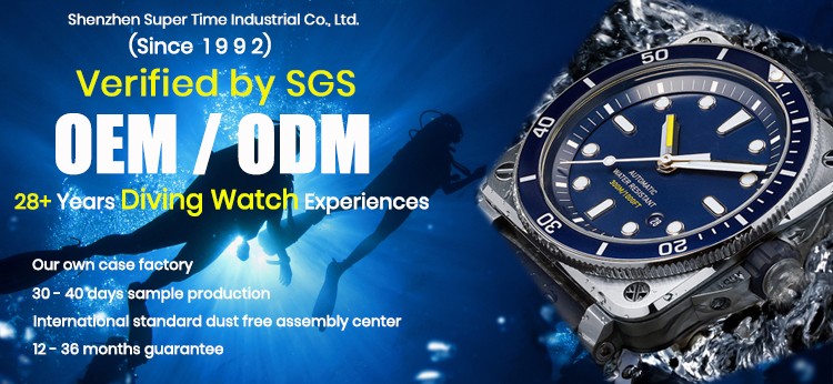 Luxury Brand Waterproof Satin-polished Steel Case Men Diving Quartz Watch(图1)