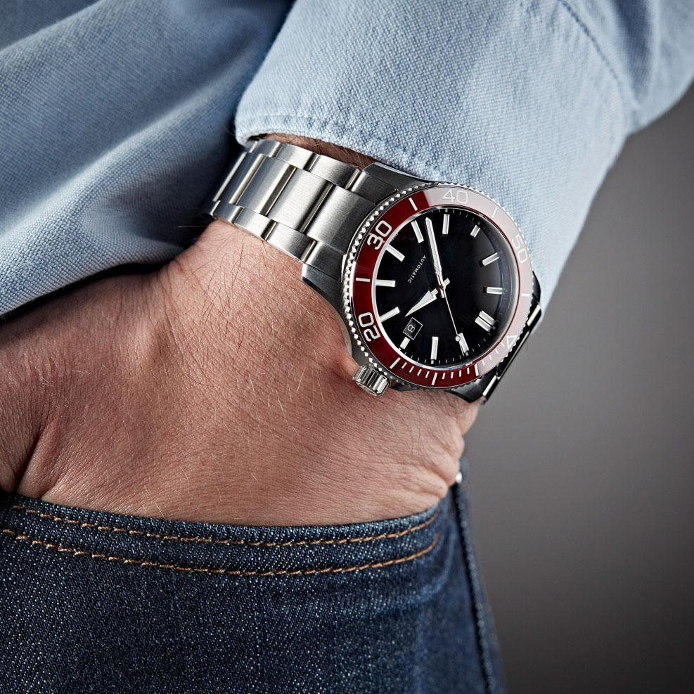Rubber Automatic 30 ATM Water Stainless Steel Diver Watch(图6)