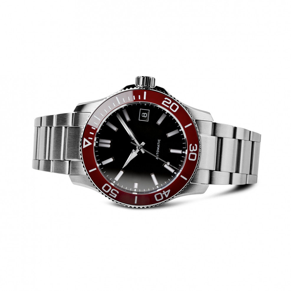 Rubber Automatic 30 ATM Water Stainless Steel Diver Watch(图3)