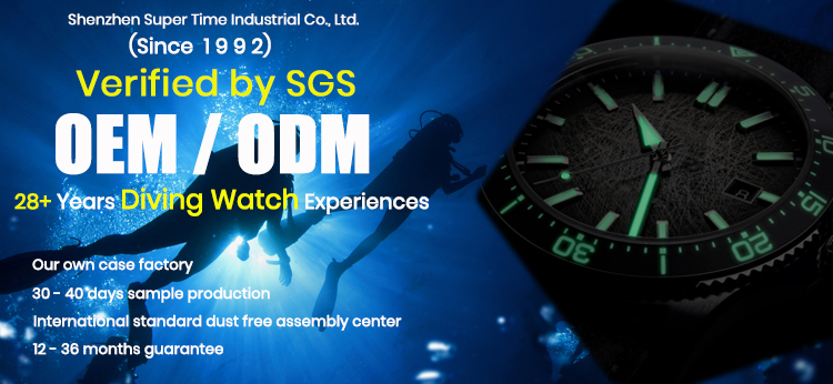 Customization Men Wristwatches Stainless Steel Automatic Diver Diving Watches(图1)