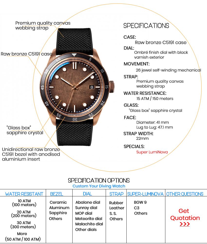 Classic Men Wristwatche Automatic Mechanical Diving Watches(图1)