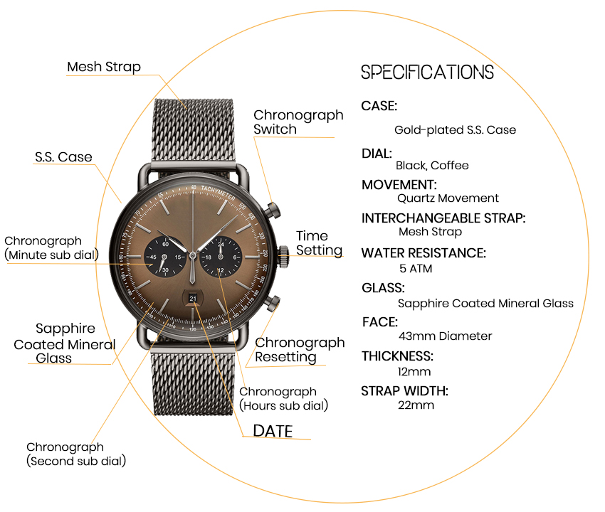 ARMANI Italy-ST-0007 Diving Watch with Mesh Belt: Style Meets Precision(图1)
