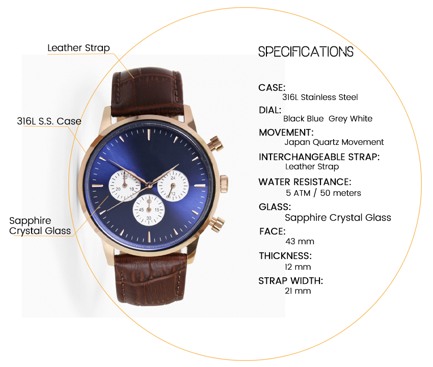 GRAND FRANK Sweden Diving Watch - ST-0064: Stylish Timepiece with Quality Belt(图2)