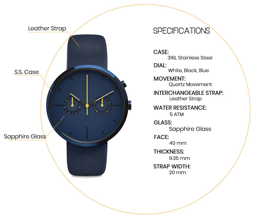 GREYHOURS Mens Watch HK - ST-0067: Timeless Elegance in Design(图2)