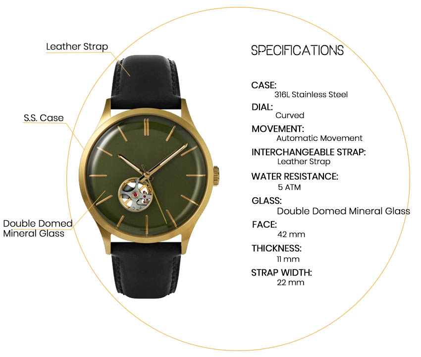 Henry London Diving Watch with Belt - ST-0068: Underwater Elegance(图1)
