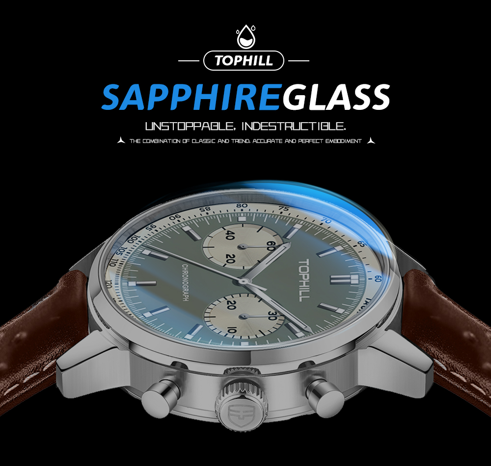 Seagull ST19 movement, mechanical chronograph, 316L steel, sapphire crystal glass—a must-have watch for watch enthusiasts.(图5)