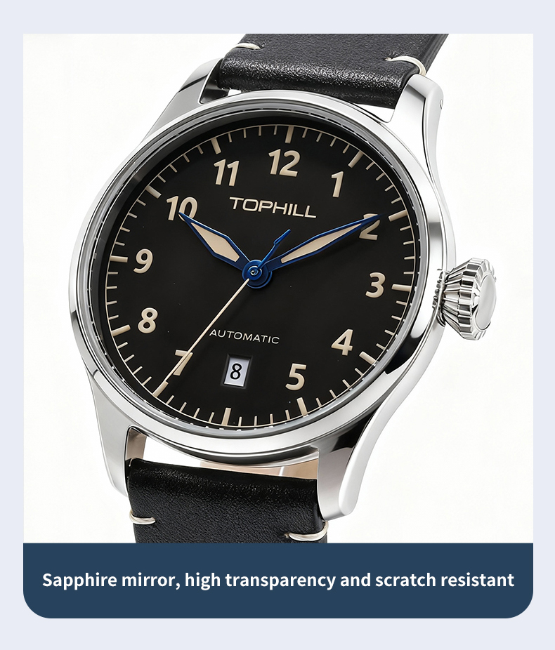 Retro Military-Style Mens Automatic Mechanical Watch(图4) Retro Military-Style Men’s Automatic Mechanical Watch(图4)