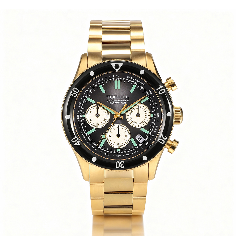 T0005G VK63 Men’s Mecha-Quartz Chronograph Watch