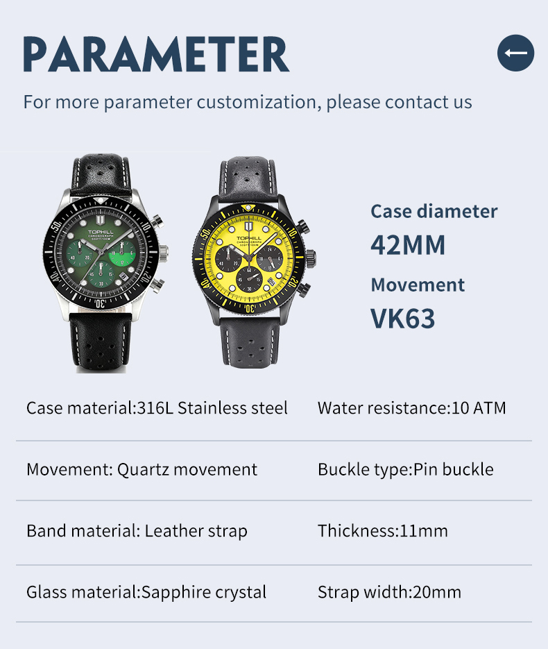 Creative fashion sports and leisure style lightweight waterproof quartz watch(图1) T0004G 316L stainless steel Quartz Watch & 10ATM(图1)