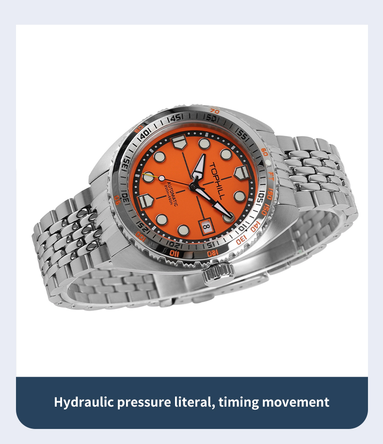 Custom Logo Mens Luxury Automatic Stainless Steel Watch - OEM/ODM Collection(图3)