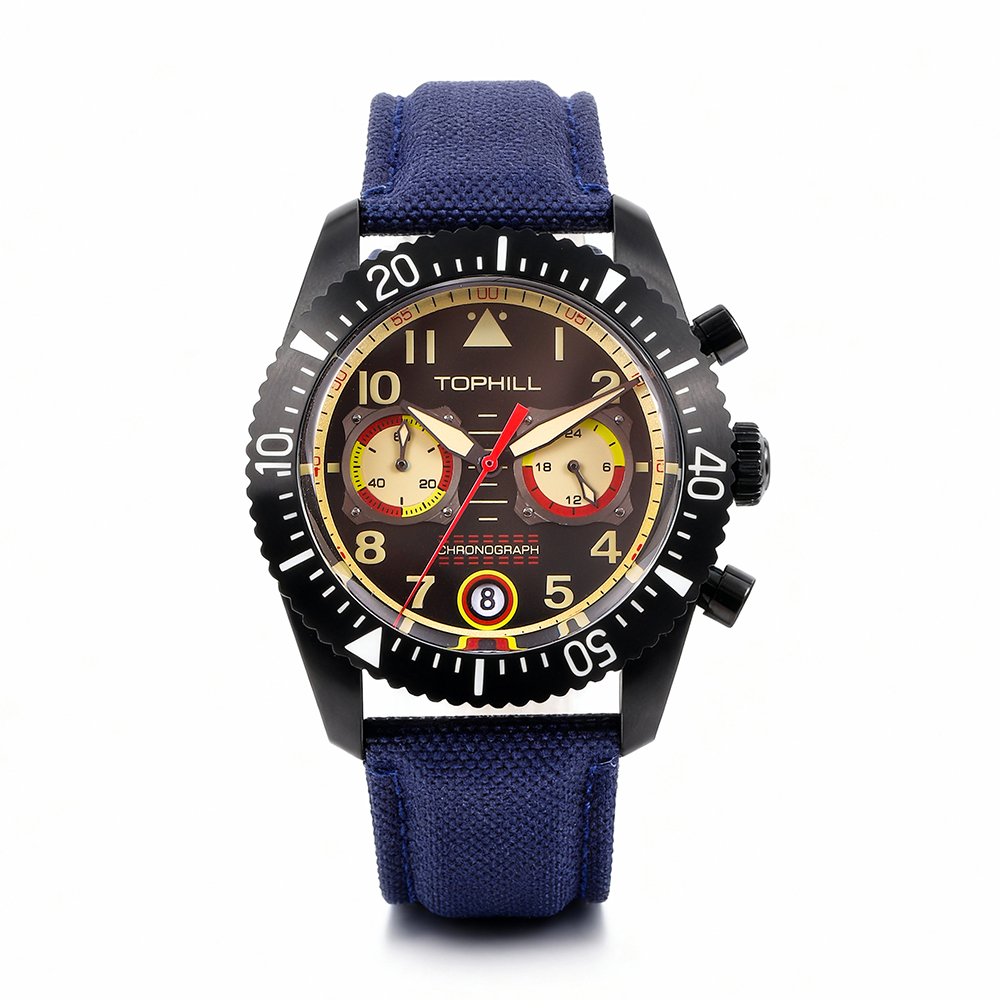 VK64 Quartz Chronograph Watch – Retro Aviation Men’s Luxury Watch