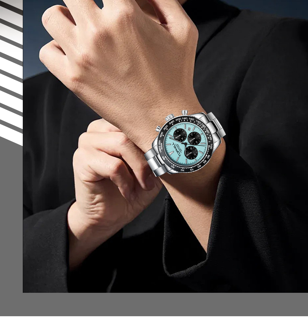 TD013G Professional Eco-Drive Multi-Function Quartz Watch(图4)