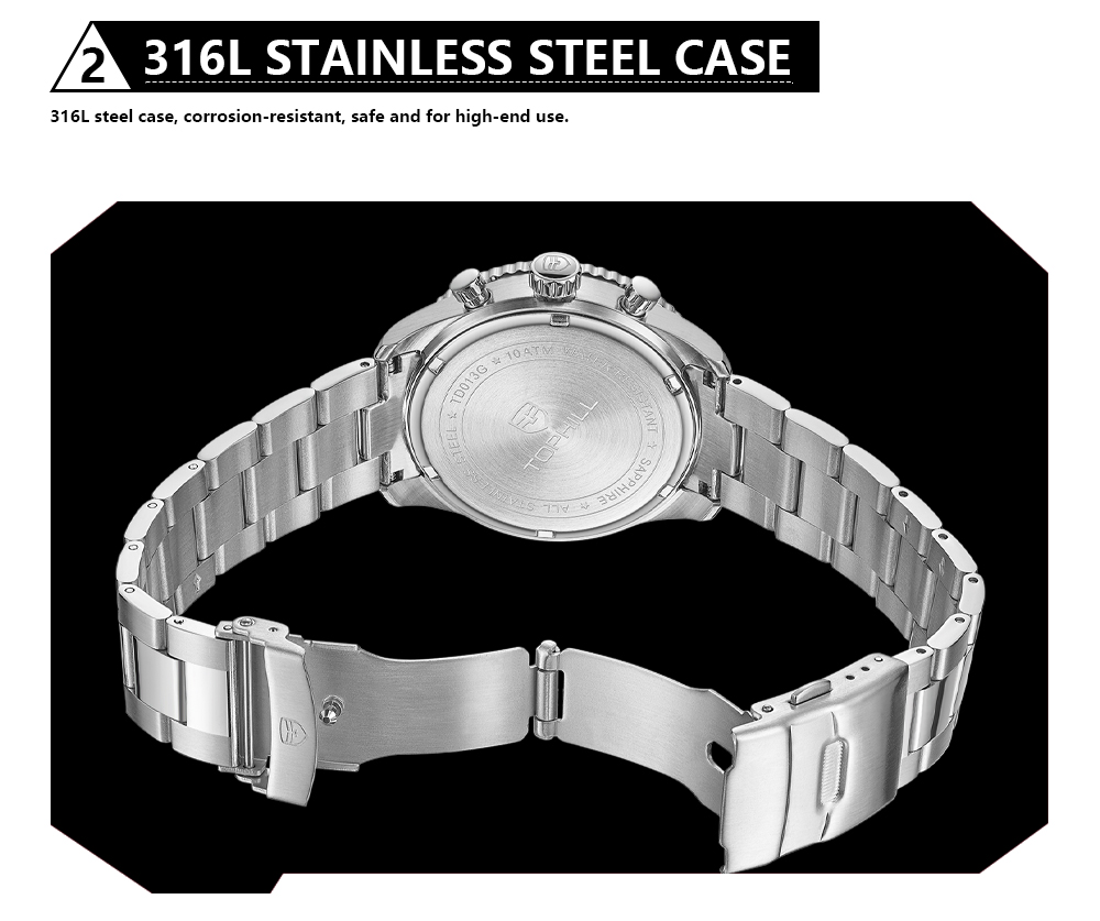 TD013G Professional Eco-Drive Multi-Function Quartz Watch(图6)