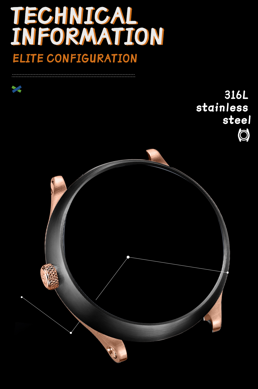 Skeleton mechanical watch with racing design concept - Seiko NH79 Caliber(图5)