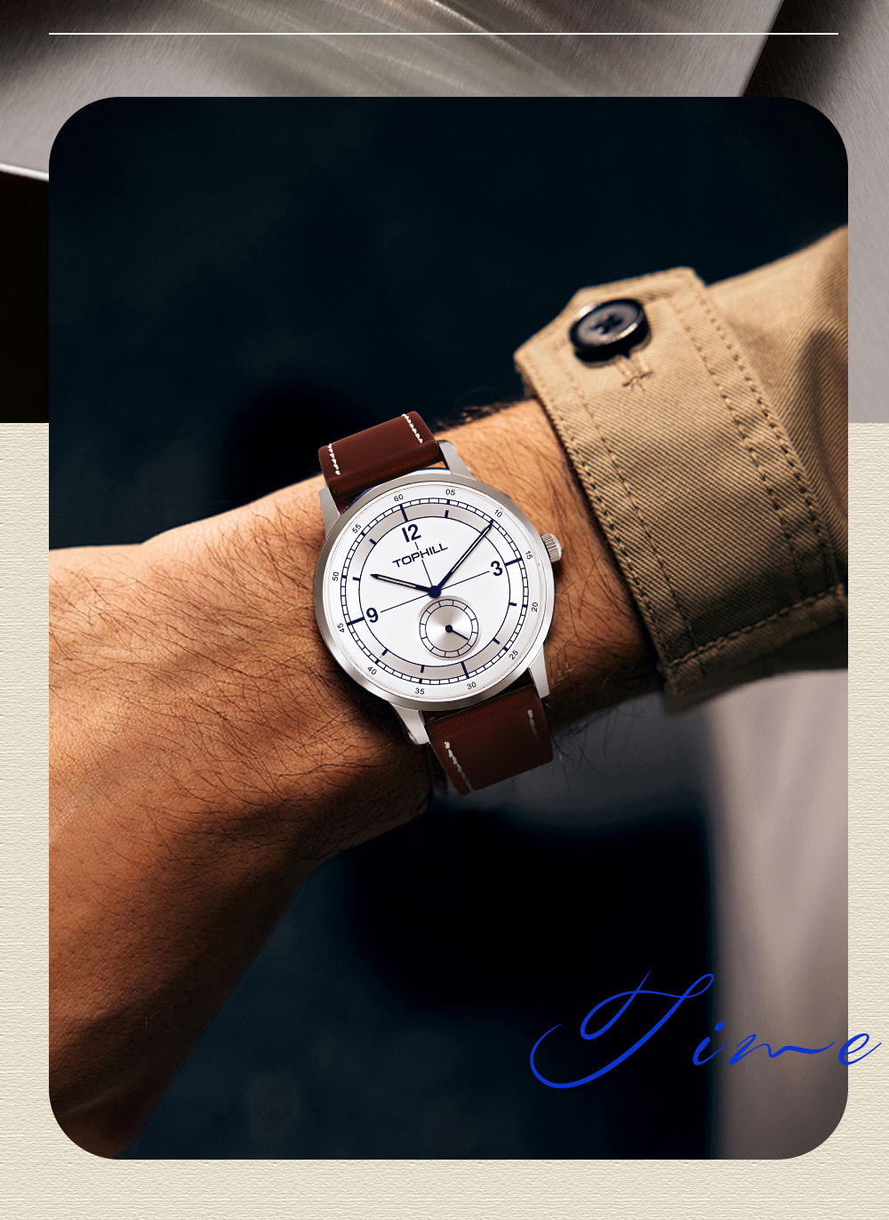 Military-style quartz watch – Model TW098G(图2)