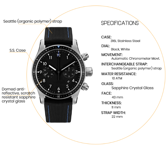 Why is a Minimalist Chronograph Watch the Perfect Graduation Gift for Young Professionals?(图2) Why is a Minimalist Chronograph Watch the Perfect Graduation Gift for Young Professionals?(图2)